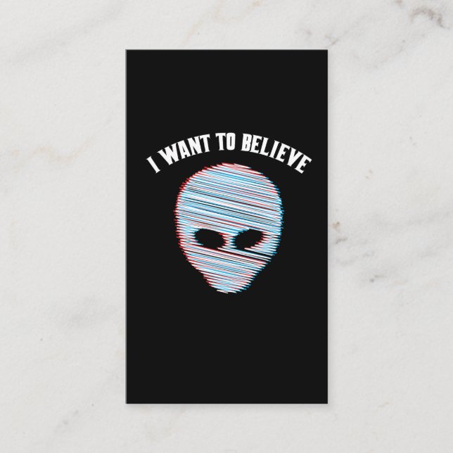 PastellGoth Shirt Kawaii alien wollen, um zu Visitenkarte (Vorderseite)