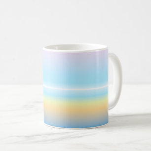 Pastellgradität mehrfarbig gestreift kaffeetasse