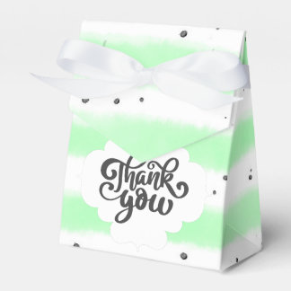 Pastellgrün und Weiß Streifen Danke für Ihre Gefäl Geschenkschachtel
