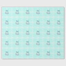 Pastellgrüne Baby-in-Blüten-Monogramm-Baby-Shower-