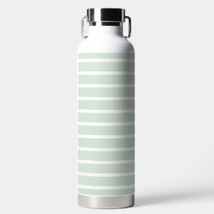 Pastellgrüne Streifen Trinkflasche