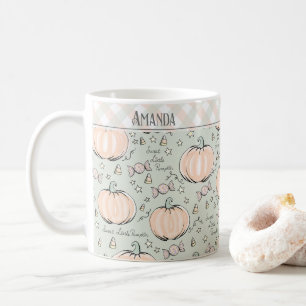 Pastellgrüne süße kleine Kürbis-Kindertasse Kaffeetasse