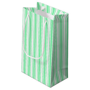 Pastellgrüne und weiße Süßigkeiten Kleine Geschenktüte