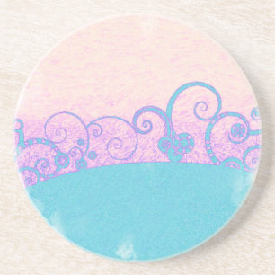 Pastellgrunge Fantasy Sandstone Untersetzer