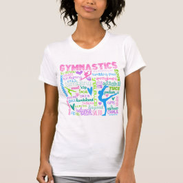 Pastellgymnastik fasst Typografie ab T-Shirt