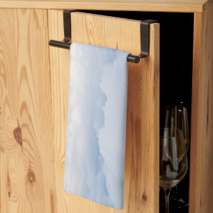 Pastellhimmel und flauschige Wolken Traum 1 Geschirrtuch