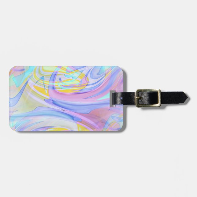 Pastellhologramm Gepäckanhänger (Vorderseite horizontal)