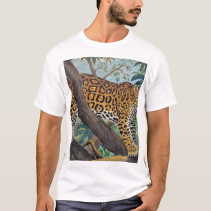 Pastelljaguar: zeichnend Dschungel. T-Shirt