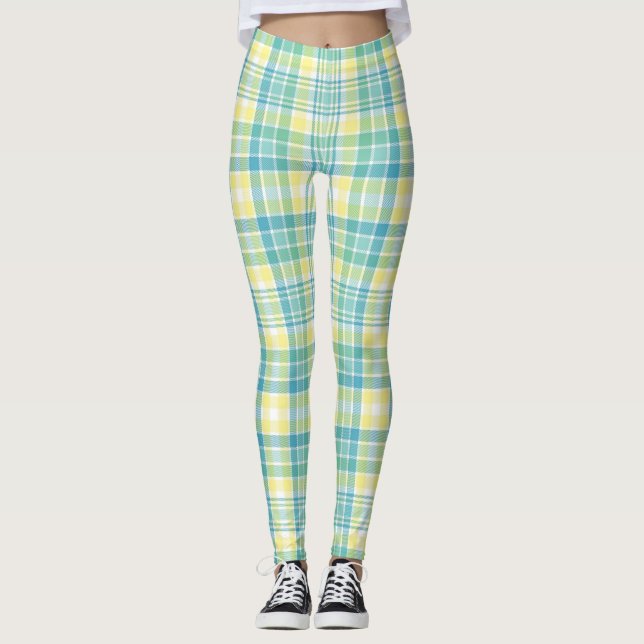 Pastellkariertes Leggings (Vorderseite)