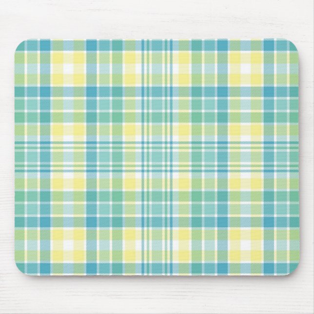 Pastellkariertes Mousepad (Vorne)