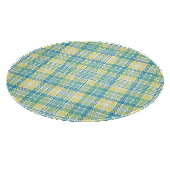 Pastellkariertes Schneidebrett (Ecke)