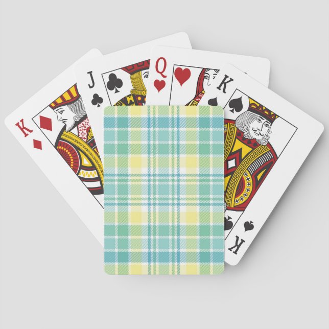 Pastellkariertes Spielkarten (Rückseite)