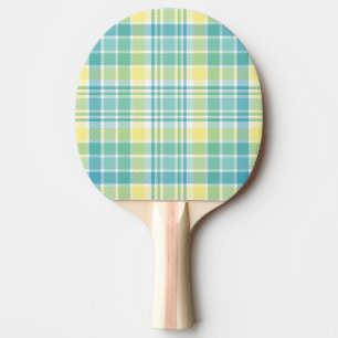 Pastellkariertes Tischtennis Schläger