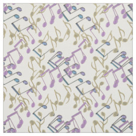 Pastellkettenverbindungs-Musiknoten-Muster-Gewebe Stoff