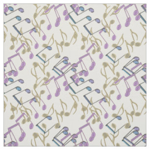 Pastellkettenverbindungs-Musiknoten-Muster-Gewebe Stoff