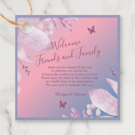 Pastellkirschblüte Sakura Hochzeit Geschenkanhänger