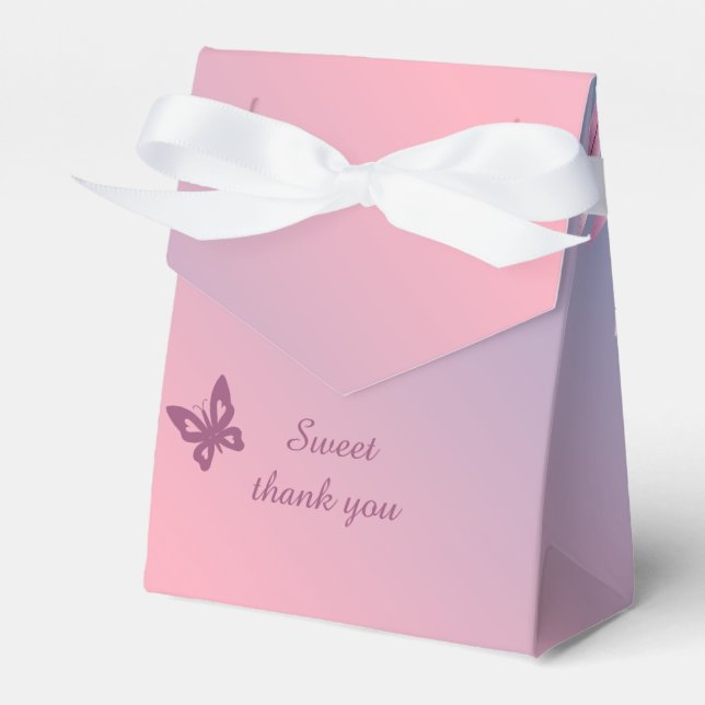 Pastellkirschblüte Sakura Hochzeit Geschenkschachtel (Vorderseite)
