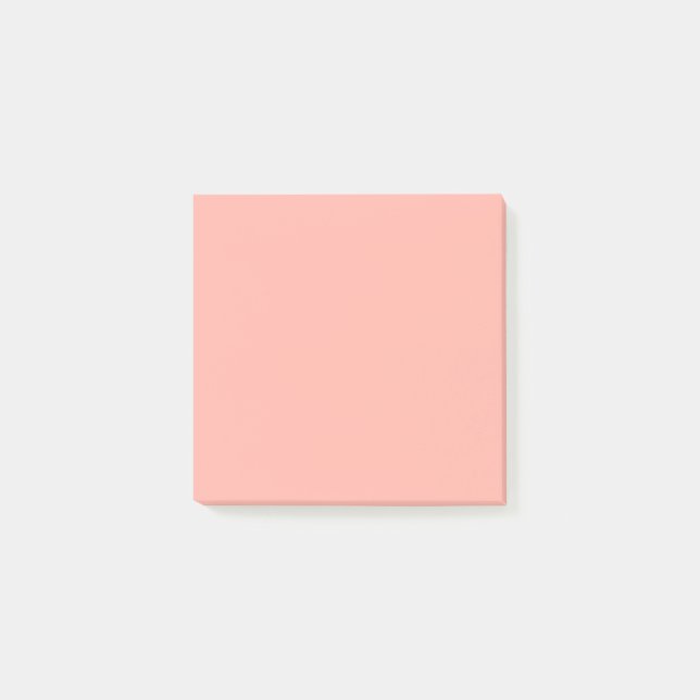 Pastellkorallenriff - Farbe | Classic | elegant Post-it Klebezettel (Vorderseite)