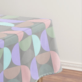 Pastellkreis Mitte Jahrhundert Modernes Muster Tischdecke