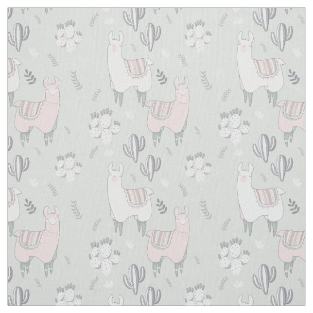 Pastelllama-Muster Stoff (Muster)