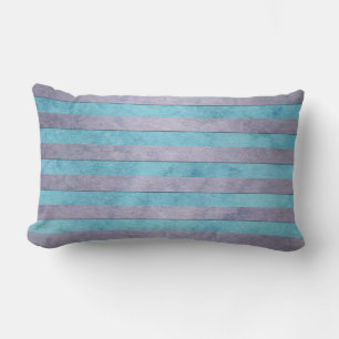 Pastelllavender und Aquamarines Muster für blaue S Lendenkissen