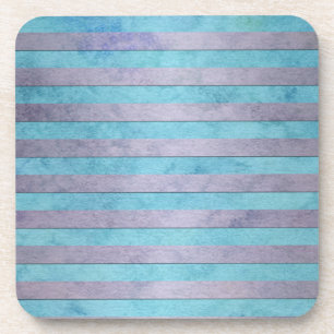 Pastelllavender und Aquamarines Muster für blaue S Untersetzer