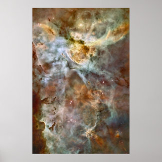 Pastellmarmor im Carina-Nebelfleck Poster