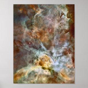 Pastellmarmor im Carina-Nebelfleck Poster