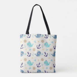 Pastellmeere - Niedliches Meerestiermuster Tasche