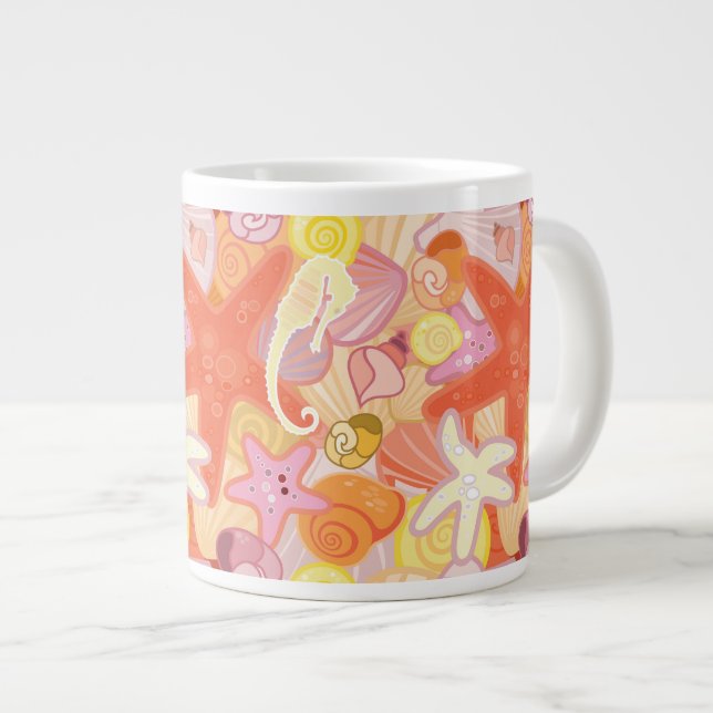 Pastellmeerkreislauf Jumbo-Tasse (Vorderseite Rechts)