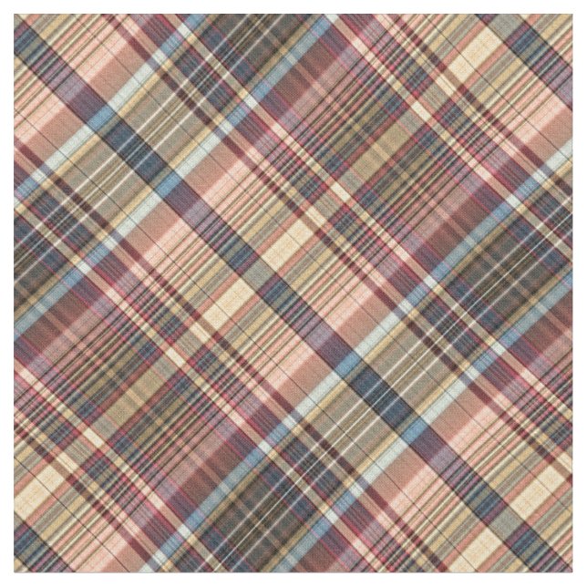 Pastellmehrfarbenkariertes Stoff (Nahaufnahme)