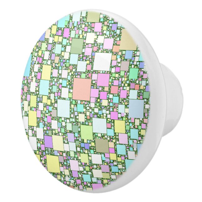 Pastellminikasten-Grafik-Entwurf Keramikknauf (Rechts)