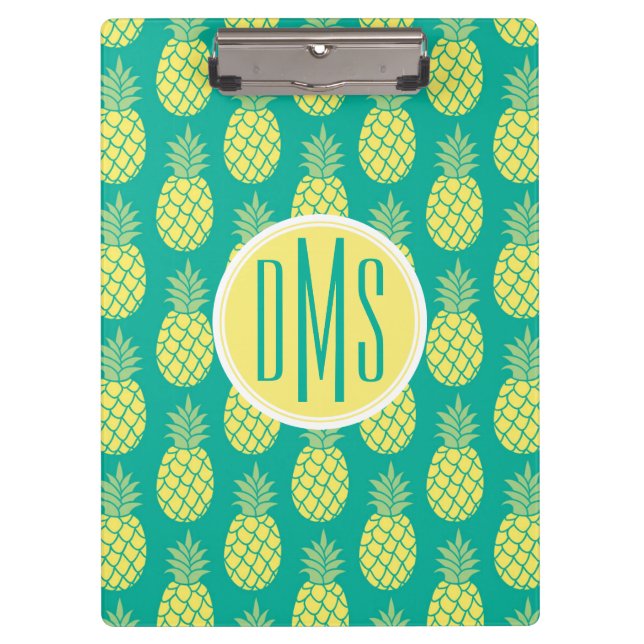 Pastellmonogramm der ananas-| klemmbrett (Vorderseite)
