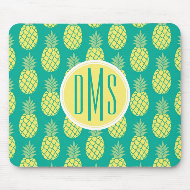 Pastellmonogramm der ananas-| mousepad (Vorne)
