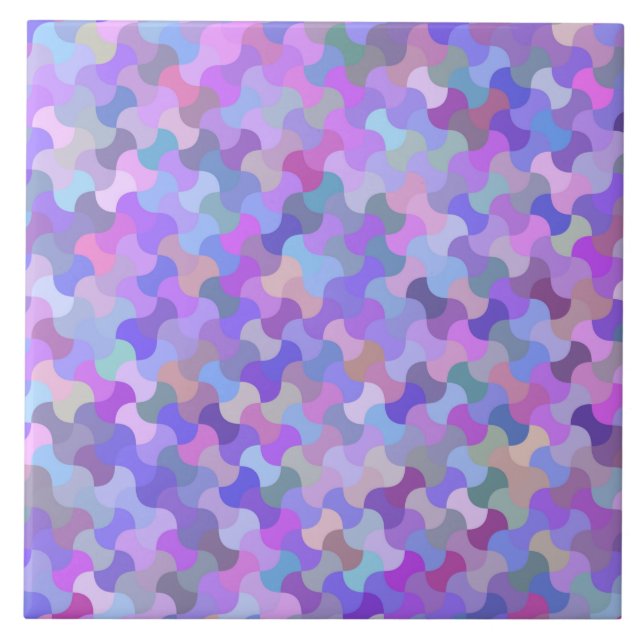Pastellmosaik-Keramik Fliese (Vorderseite)