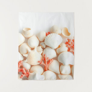 PastellMuscheln Wandteppich