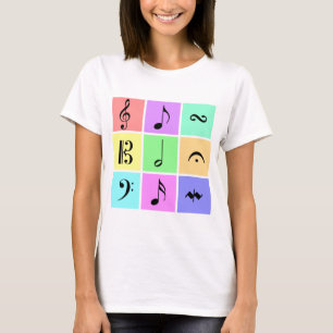 Pastellmusiksymbole T-Shirt