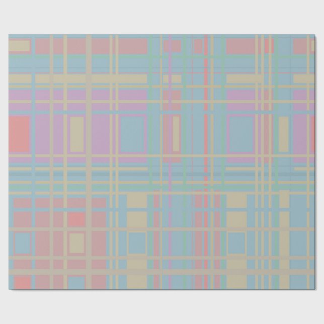 Pastellmuster Geschenkpapier (Saum)
