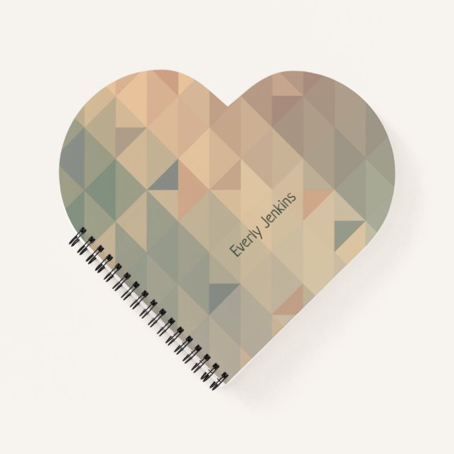 Pastellmuster geschlechtsneutral notizbuch (Vorderseite)