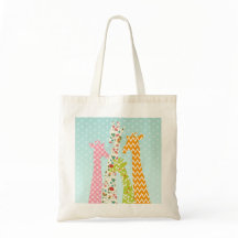 Pastellmuster-Giraffen-Taschen-Tasche