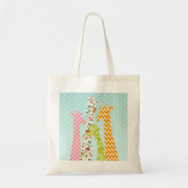 Pastellmuster-Giraffen-Taschen-Tasche Tragetasche