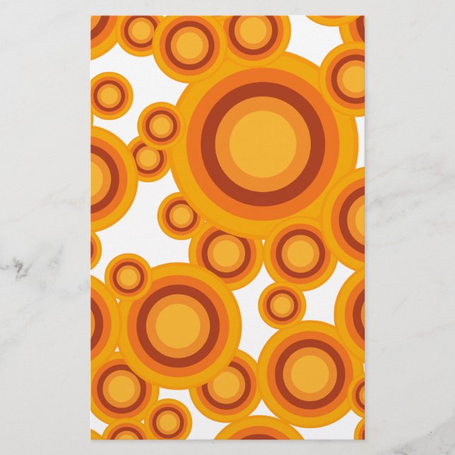 Pastellorange Briefpapier (Vorderseite)