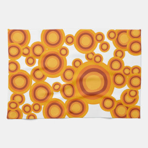 pastellorange Kreis Handtuch
