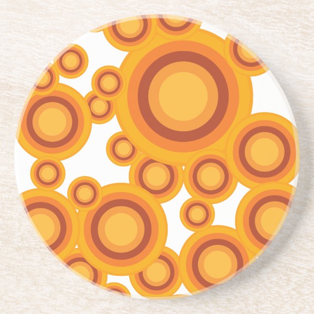 Pastellorange Untersetzer (Vorne)