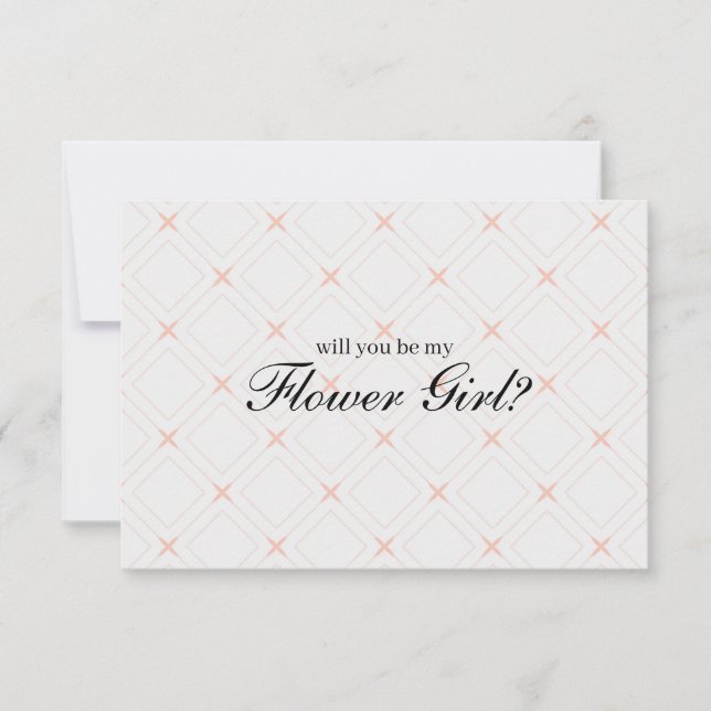 Pastellpfirsich und Creme werden Sie mein Blumenmä (Vorderseite)