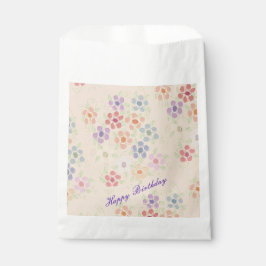 Pastellpfirsich und rosa Flower Geschenktütchen
