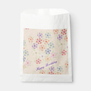 Pastellpfirsich und rosa Flower Geschenktütchen