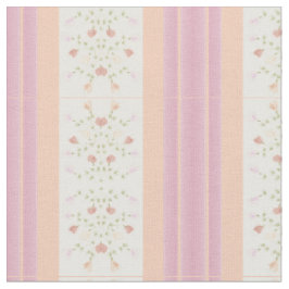 Pastellpfirsich und rosa Streifen Stoff