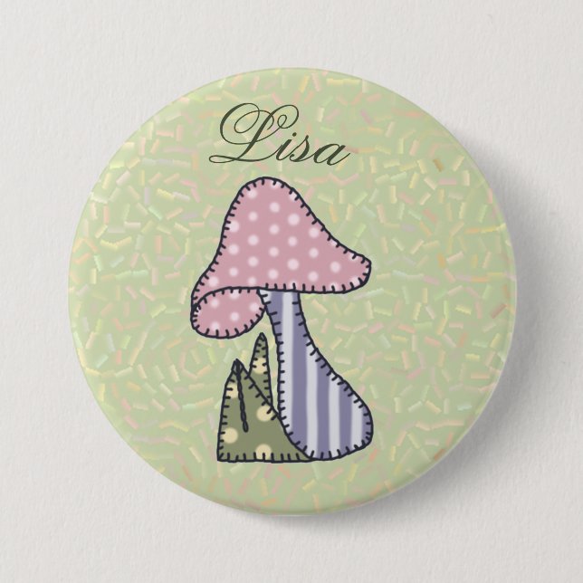 Pastellpilz Button (Vorderseite)