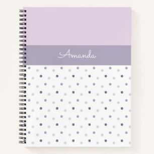 Pastellpolka-Punkte Notizbuch